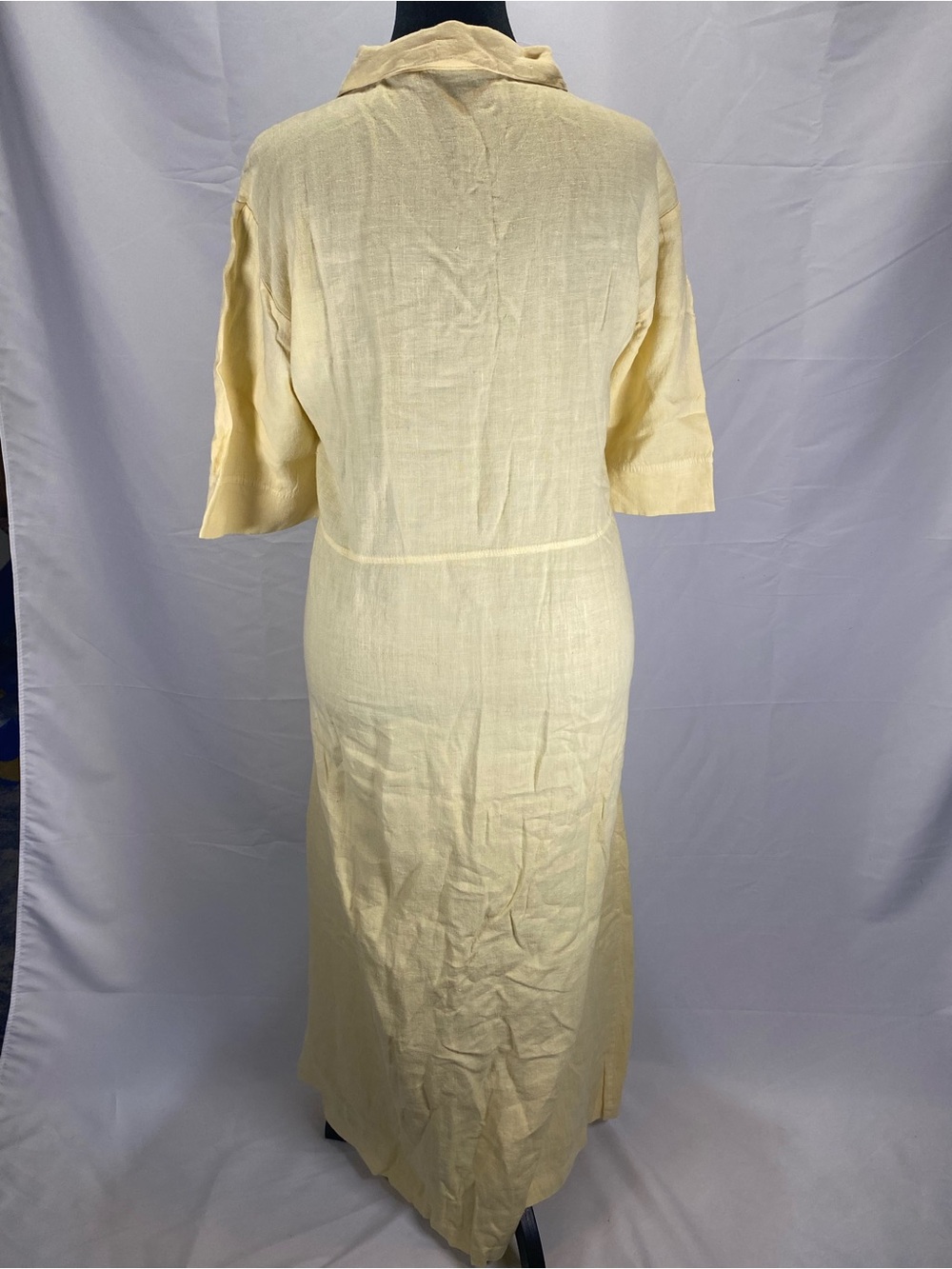 Sunbelt Pale Yellow Maxi Button-Front Dress - Picture 5 of 9